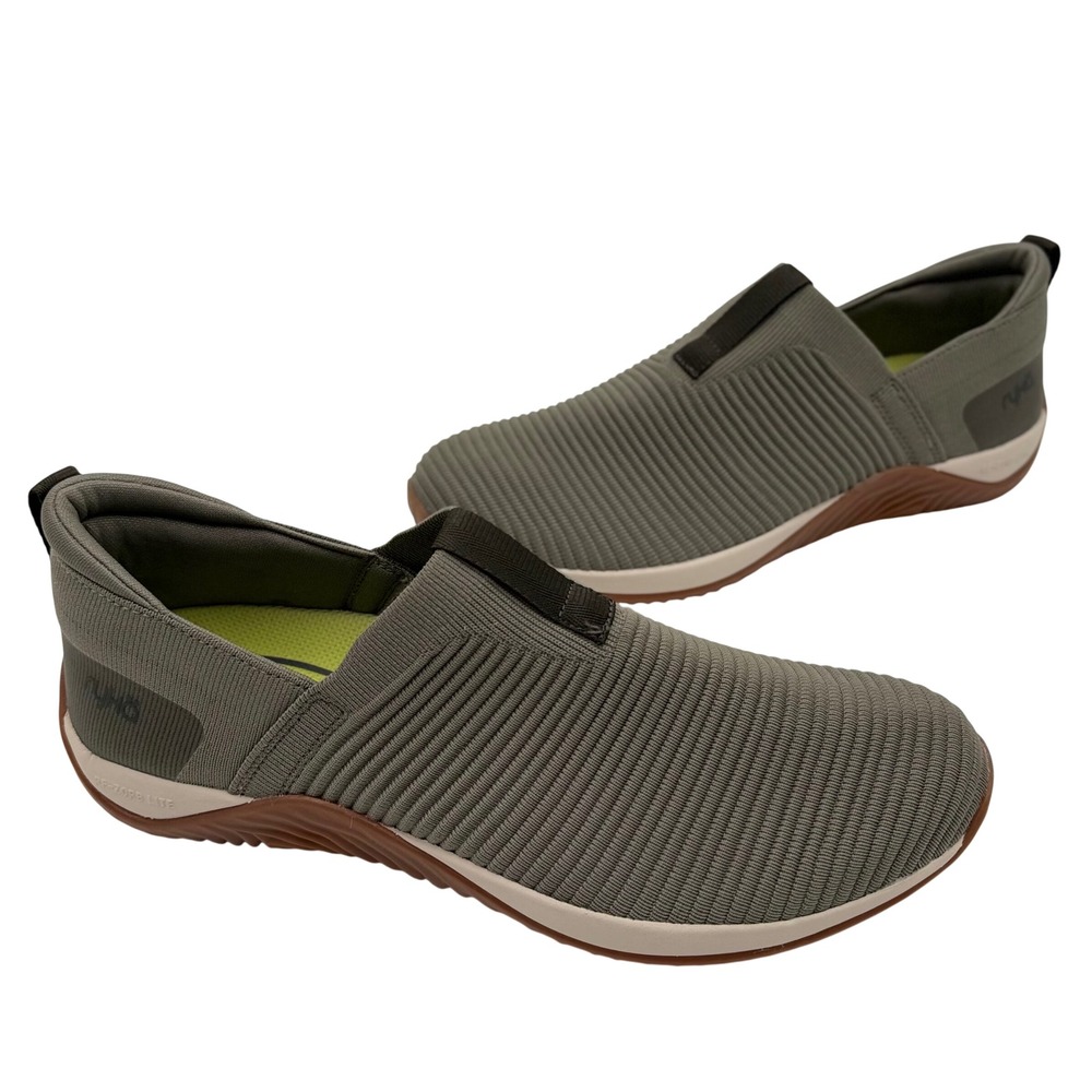 Ryka Echo Knit Slip On Sneaker Arch Support Athletic Womens 10M Green Walking